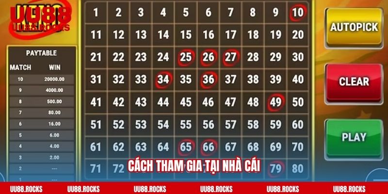 Cách tham gia tại nhà cái